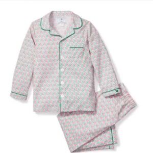 New Petite Plume Girls 4 Colony Hotel Palm Beach Pajama Set Pink Green Exclusive
